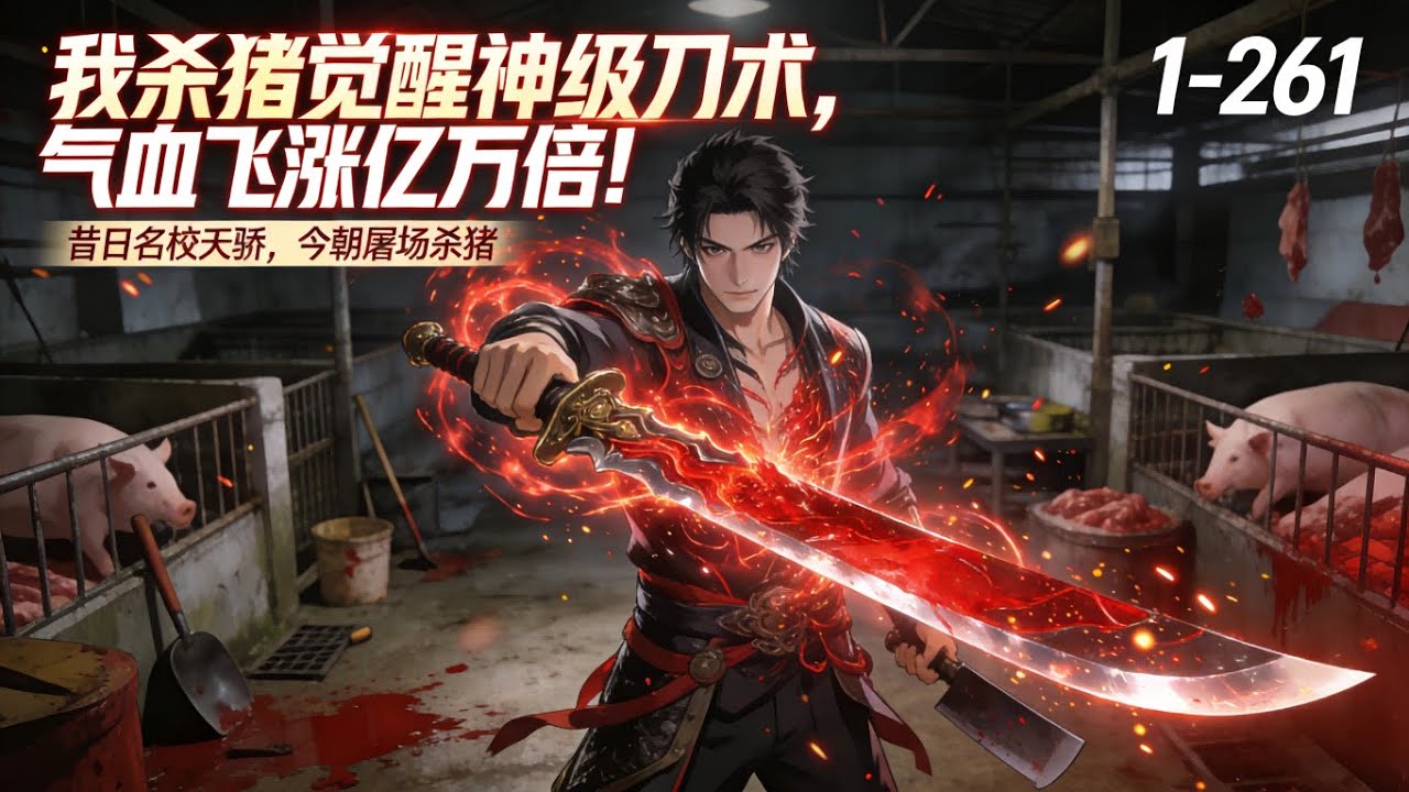 一口气看完《我杀猪觉醒神级刀术，气血飞涨亿万倍！》1-261 昔日名校天骄，今朝屠场杀猪。陈凡却在杀戮后，觉醒属性面板！杀戮就加气血！ 当别人苦修武道，陈凡早已杀穿一切，抽刀向神明！#星辰漫客