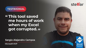 🔧  Stellar Repair for Excel Testimonial in Spanish by Microsoft Excel MVP Sergio Alejandro Campos 🚀
