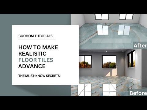 Coohom Advance Tutorial | How to Create Floor Tiles in Coohom | realistic floor tiles effect
