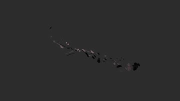 Cycling74 Max-Jitter doodle 33 - model to mesh/ texture-cutout / jit.gen & jit.bfg