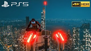 Spider-Man Miles Morales PS5 Night time Gameplay 4K HDR