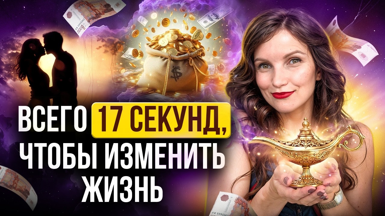 17 СЕКУНД, КОТОРЫЕ ИЗМЕНЯТ ВАШУ ЖИЗНЬ! Практика на Исполнение Желаний! Привлеки МЕЧТУ в свою жизнь