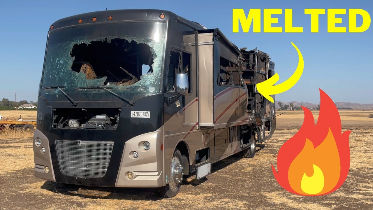 WE BOUGHT A MELTED WINNEBAGO RV ll VERY CHEAP ll