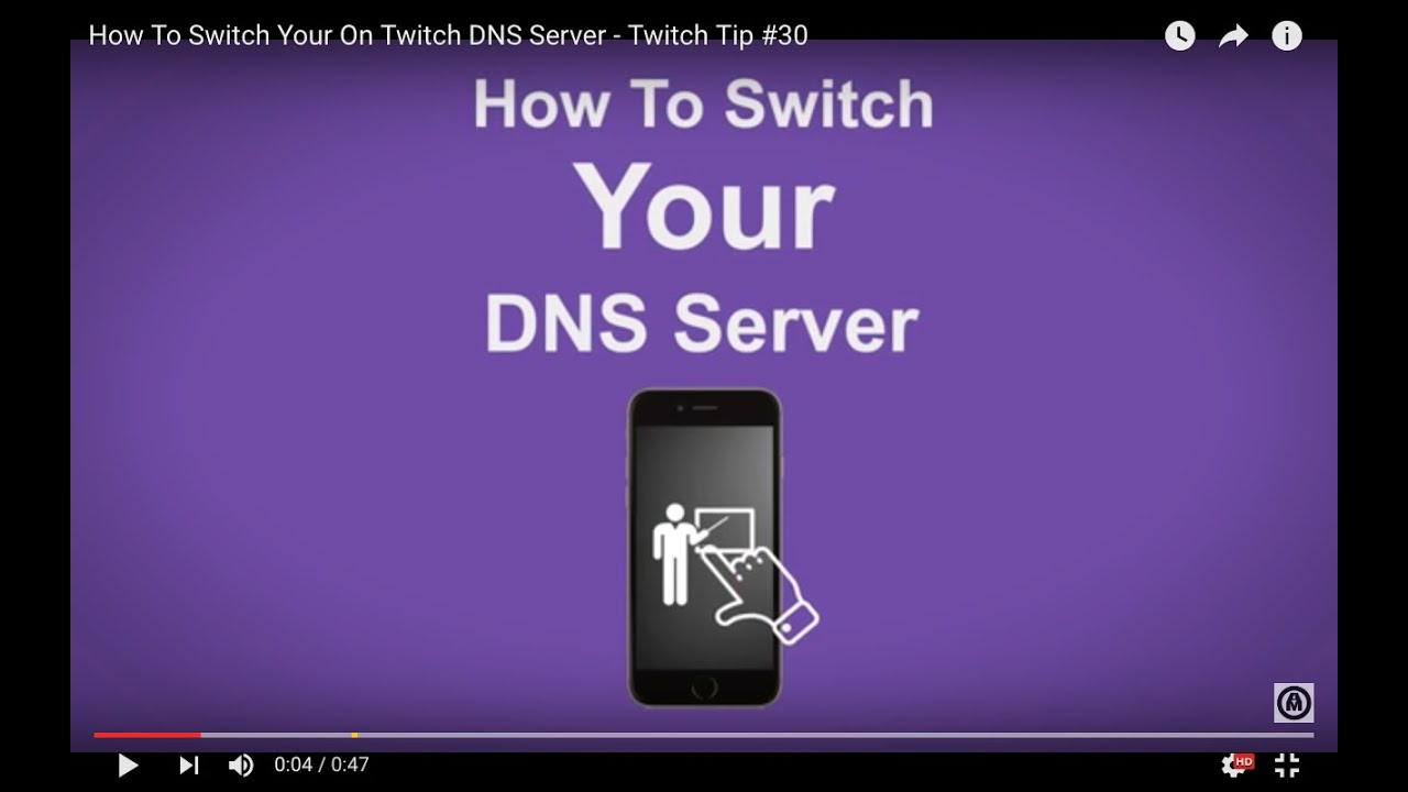 How To Switch Your On Twitch DNS Server - Twitch Tip #30 - YouTube