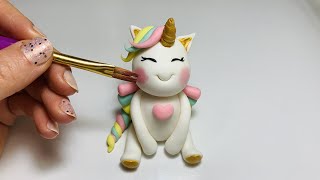 UNICORN - How to Make a Fondant Unicorn - Unicorn Figurine Tutorial