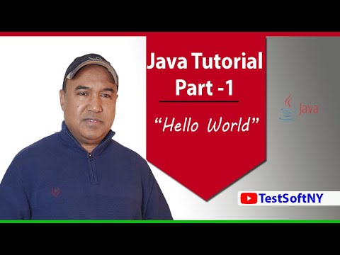 Java Tutorial Part 1 | First Program Hello World