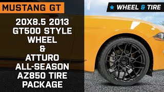 2015-2023 Mustang Gt 20x8.5 2013 Gt500 Style Wheel & Atturo All-season Az850 Tire Package Review