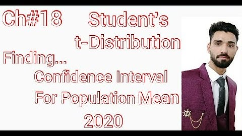 Confidence Interval t-distribution calculator | t test | ttest | Statistics Tutor