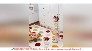 Color Dots Child Carpet Reading Bedroom Bedside Soft Rug Plush Thick Study Room Area Rug Kid Room screenshot 4