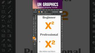 How to add power/exponent to the Text in Adobe illustrator #adobeillustrator #tutorial #text #design