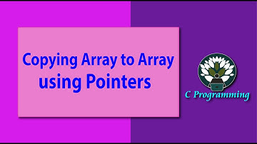 Copying Array to Array using Pointers