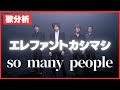 歌分析】エレファントカシマシさん【so many people】Life TOUR 2002