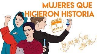 MUJERES que HICIERON HISTORIA #DiaDeLaMujer | Draw My Life