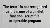 Curl Is Not Recognized As An Internal Or External Command Operable Program  Or Batch File -Windows - Youtube