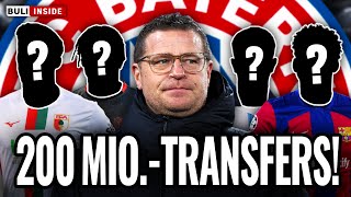 200 Mio.-LISTE: Max EBERL plant 5 MEGA-TRANSFERS beim FC BAYERN!