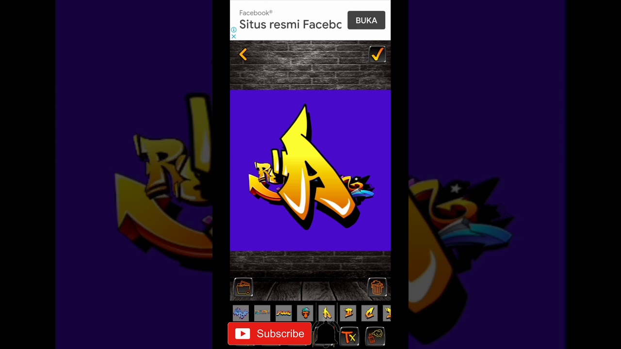  cara membuat logo sendiri  di Graffiti Logo  Maker App YouTube