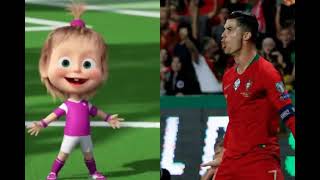 Ronaldo vs Masha   Freekick   Portugal vs Spain