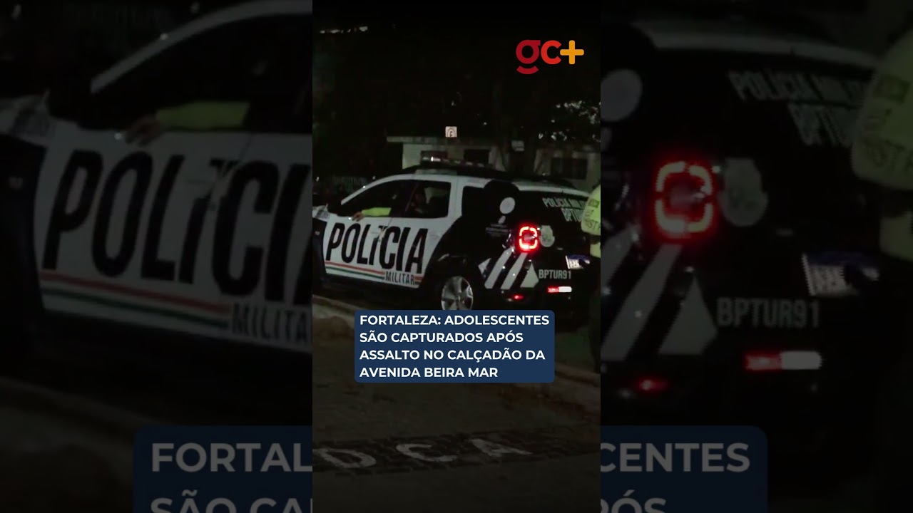 ADOLESCENTES SÃO CAPTURADOS após assalto no calçadão da Avenida Beira-Mar, em Fortaleza