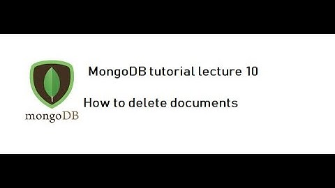 MongoDB tutorial lecture 10: How to delete documents in mongoDB