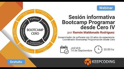 Sesión informativa Bootcamp Aprende a Programar Desde Cero IV Edición
