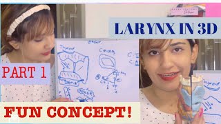 Larynx Anatomy Part 1 Fun Concept Thyroid & Cricoid Cartilages