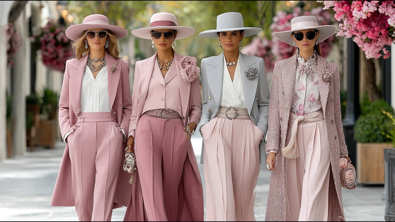 Вдохновение от Ralph Lauren 2026: Романтическая роскошь в нежно-розовых и серых тонах | Женственн...