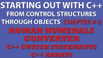 Starting Out With C++ 4-2 Roman Numerals Converter (C++ Switch statement, C++ arrays)