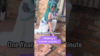Making Tyrande Whisperwind Cosplay | World of Warcraft #cosplay #cosplayer #crafting #cosmaker #wip