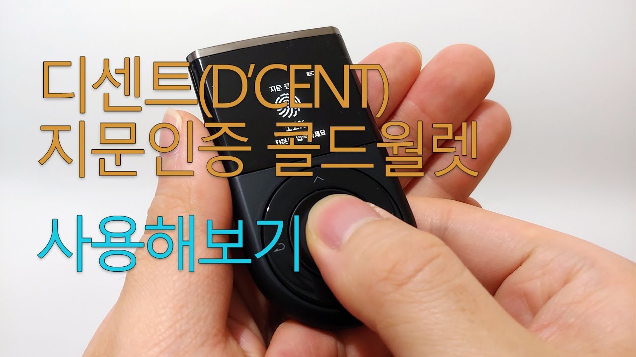 디센트(D'CENT) 지문인증 콜드월렛 사용해보기