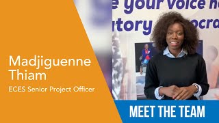 Madjiguene Thiam - ECES Senior Project Officer