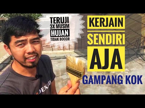 menambal pipa bocor dengan plastik steel/lem besi merk dexton.. 