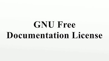 GNU Free Documentation License