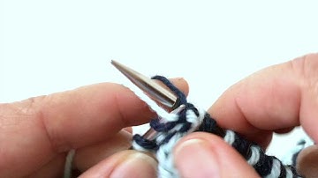 One-Handed, Single Pass, Two-Color Brioche