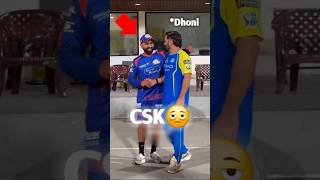 Rohit &amp; Dhoni backbone of their team 😍 #shorts #Csk #mi #sports