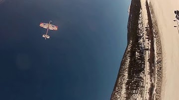Nitro Planes Tech One Swift 3d aerobatic rc airplane filmed w gopro from Fun Cub Multiplex