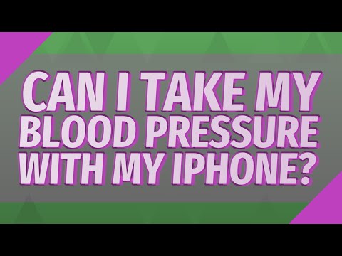 Can I take my blood pressure with my iPhone?