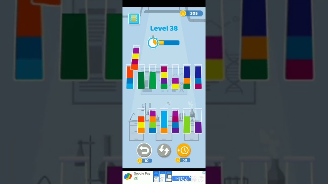 lab liquid sorting advance level 38 YouTube