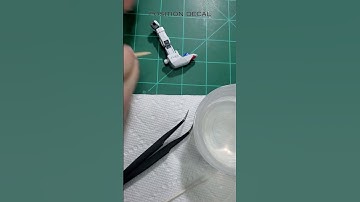 How To Apply Water Slide Decals #shorts #decals #gundam #plasticmodelkit