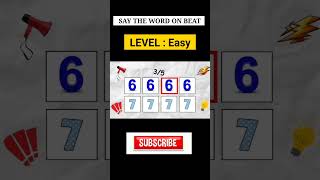 Say The Word On Beat Challenge | Level 1 - 5 | Level Easy to Insane