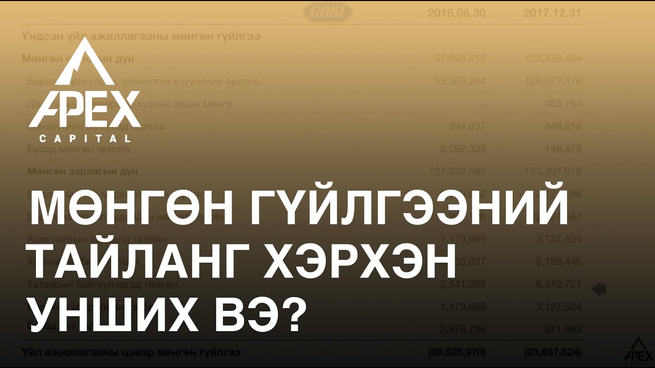 Мѳнгѳн гүйлгээний тайланг хэрхэн унших вэ?