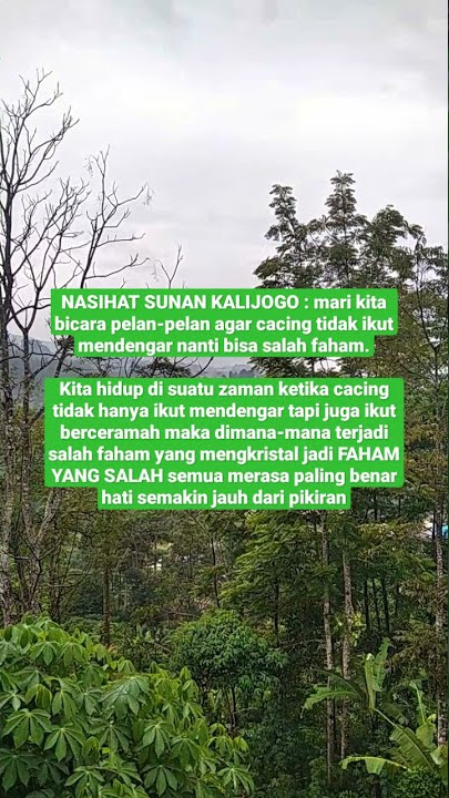 Nasehat Sunan Kalijaga