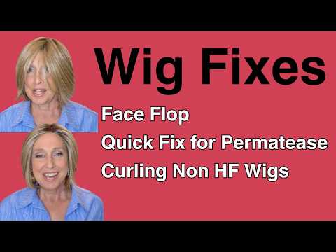 Wig Fixes | Fixing Face Flop, Permatease Trick, Curling Non HF Fibers