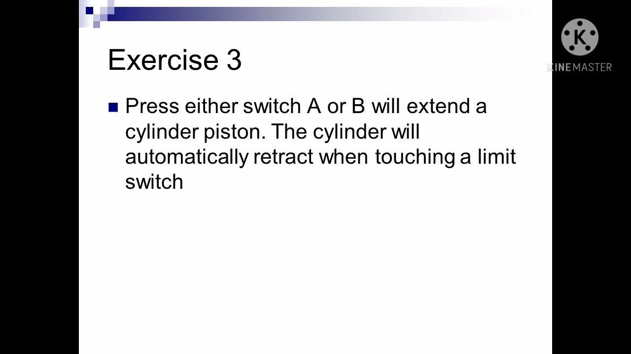 Pneumatic Technology Exercise 3 YouTube