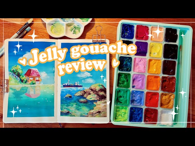 Miya HIMI Gouache Review (aka jelly gouache) - The Fearless Brush