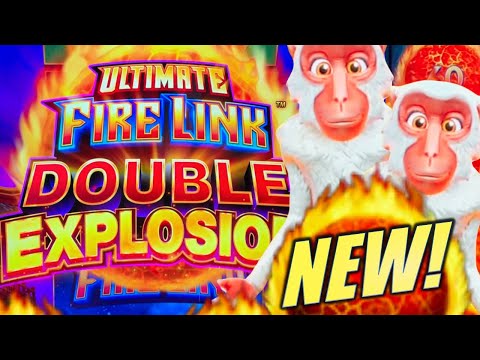 ★NEW SLOT!★ DOUBLE THE FUN!! 🐒 ULTIMATE FIRE LINK DOUBLE EXPLOSION Slot Machine (LIGHT & WONDER)