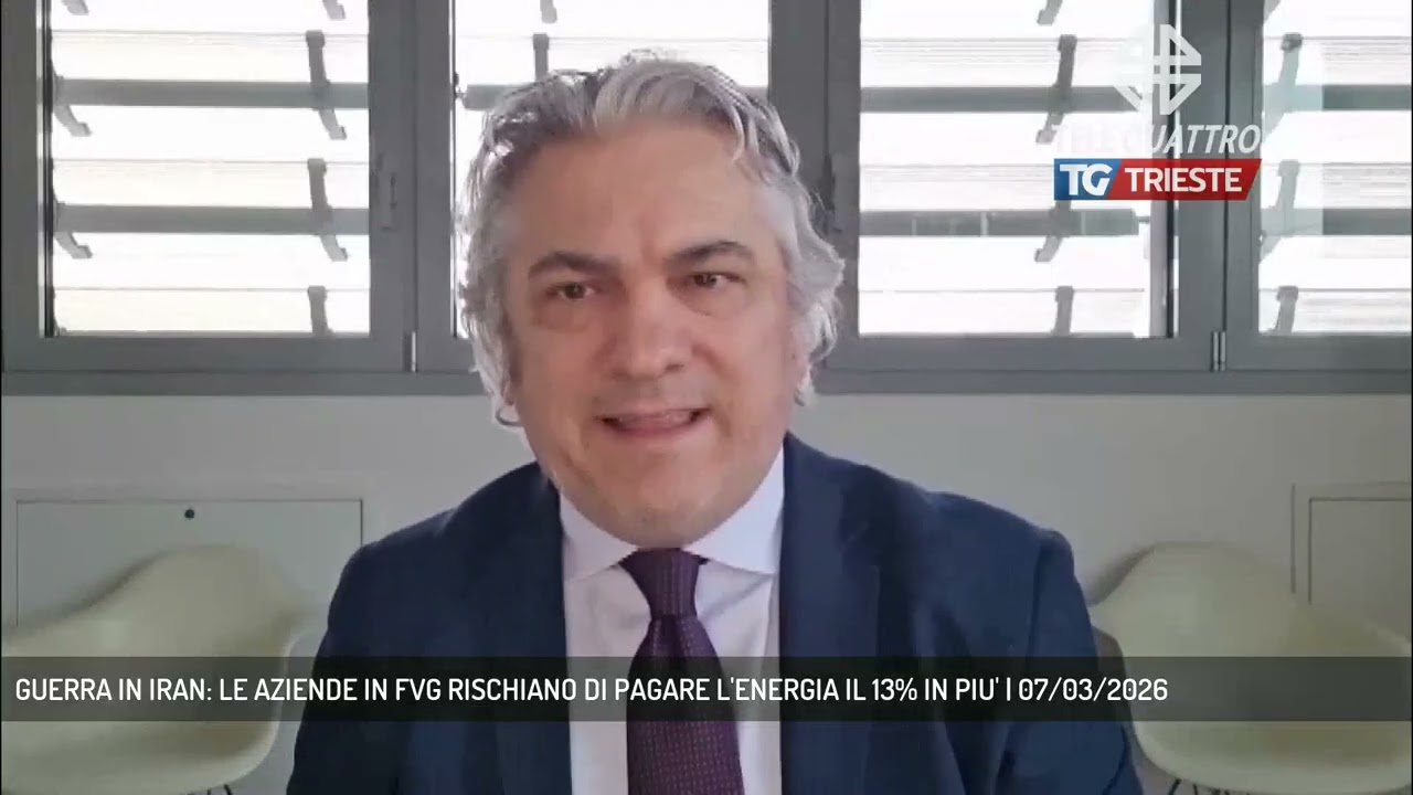 GUERRA IN IRAN: LE AZIENDE IN FVG RISCHIANO DI PAGARE L'ENERGIA IL 13% IN PIU' | 07/03/2026