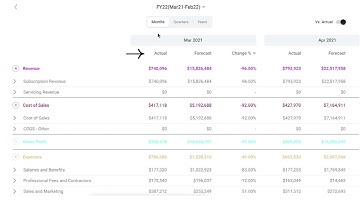 How To Read A Budget Vs Actuals Report