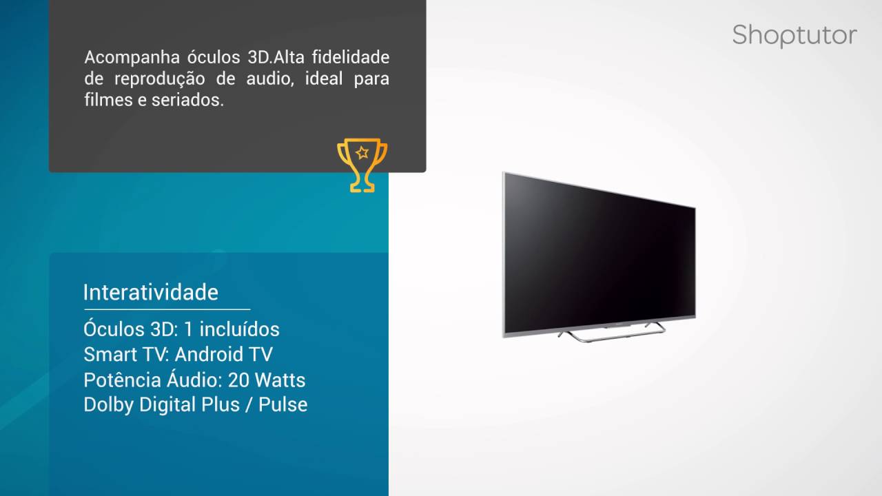 Smart TV Sony KDL-75W855C LED Full HD de 75 Polegadas 3D com