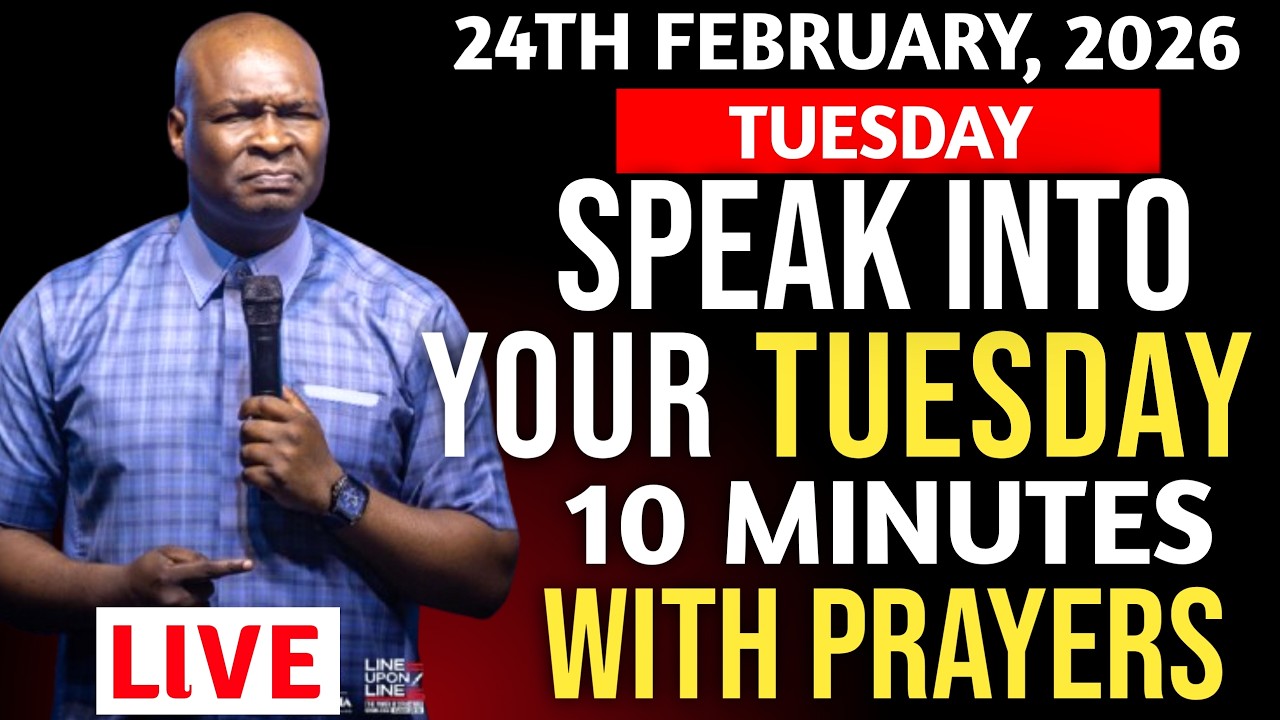 Tuesday 24th February,2026]Speak Into Early Morning Prayer | Spiritual Prayer- Apostle Joshua Selman