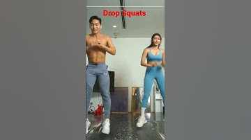 Drop Squats #workout #exercise #fitness #shorts #shortsvideo #weightloss #squat #lunges #jumping